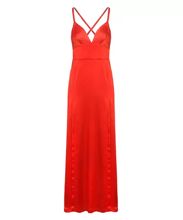 שמלת גלאם בצבע אדום