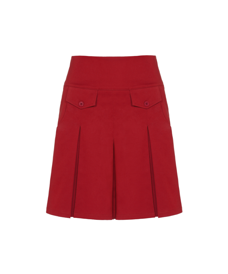 חצאית ברוקלין בצבע אדום