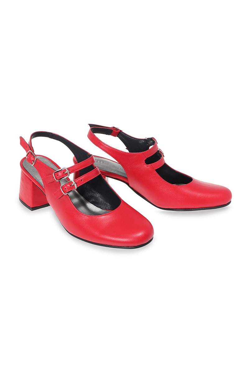 נעלי מרילו בצבע אדום