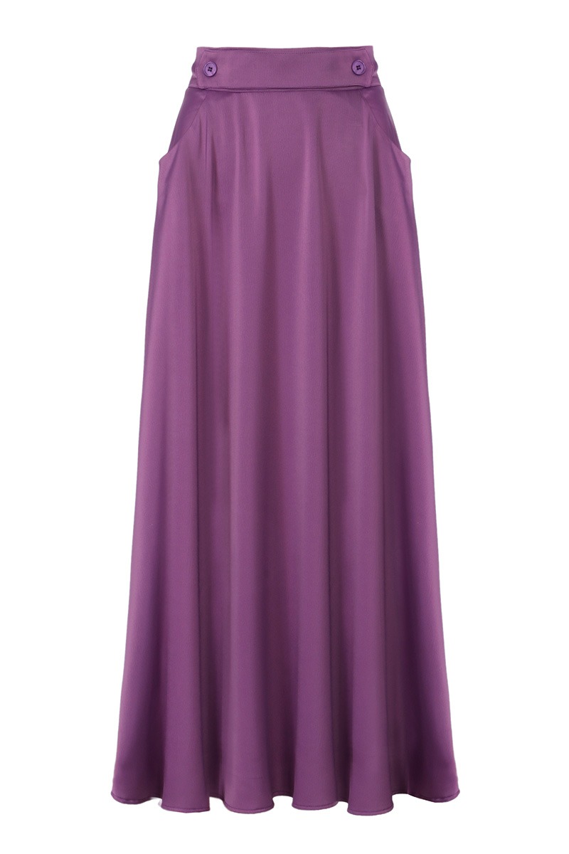 חצאית מרטין בצבע סגול