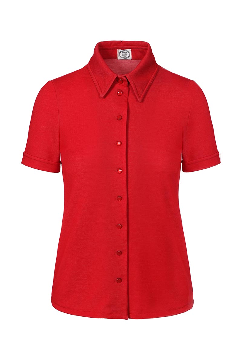 חולצת מינדי בצבע אדום