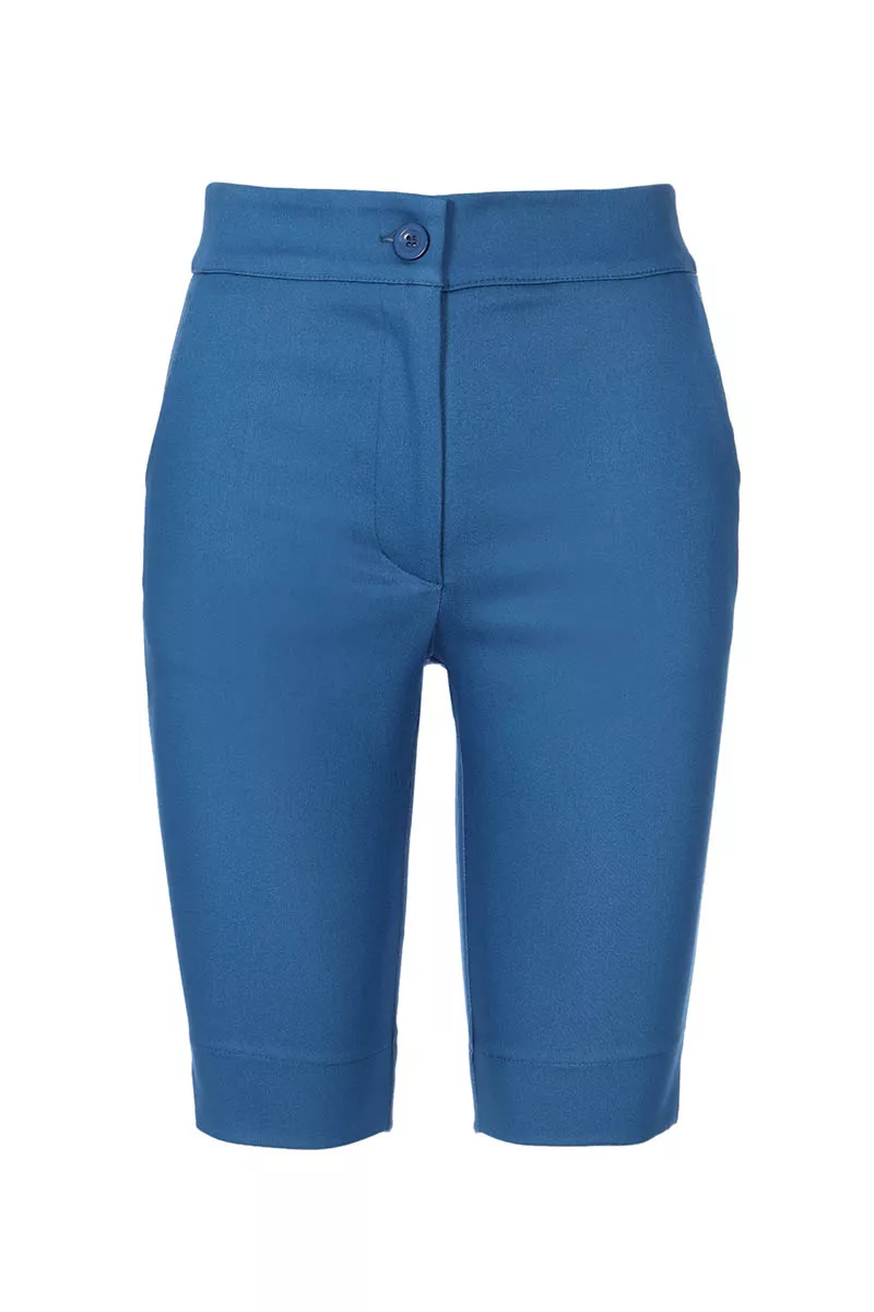 מכנסי ברי בצבע כחול