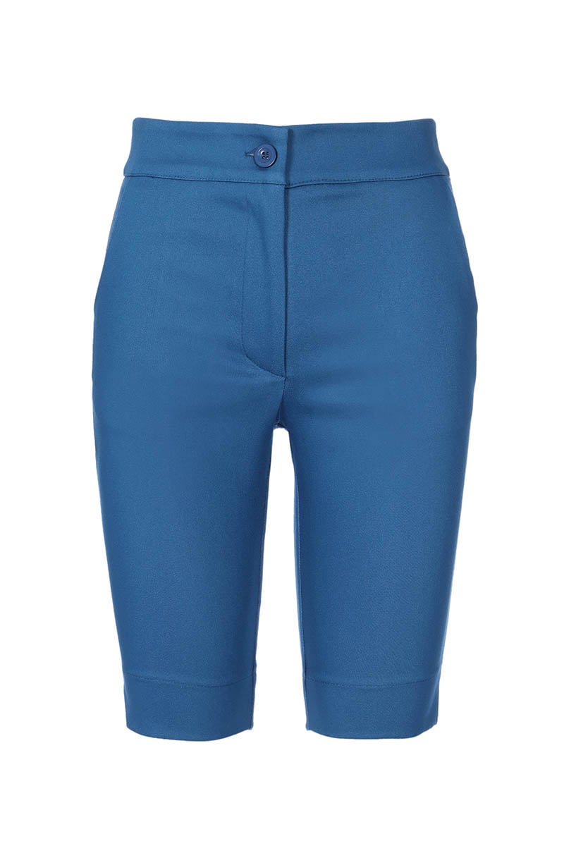 מכנסי ברי בצבע כחול