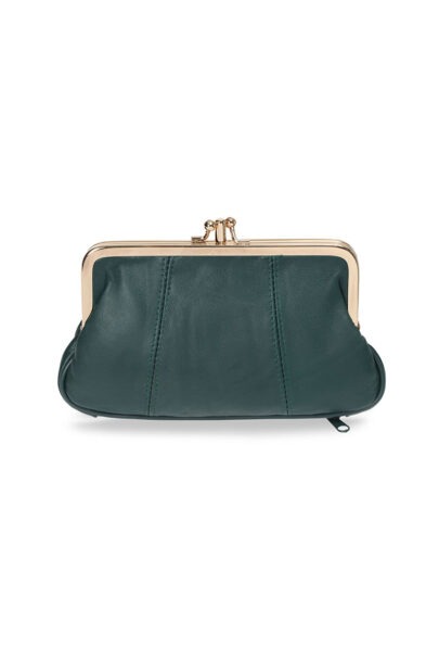 ארנק ויקי בצבע ירוק כהה