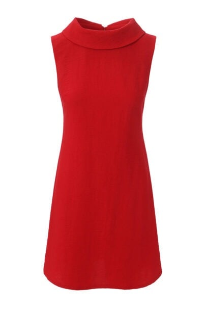 שמלת ג'ולי בצבע אדום