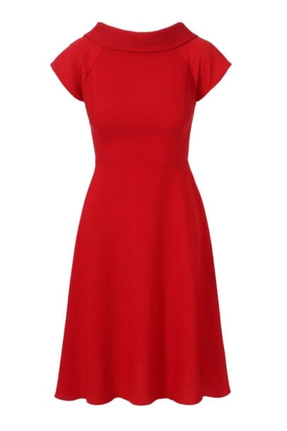 שמלת כריסטי בצבע אדום