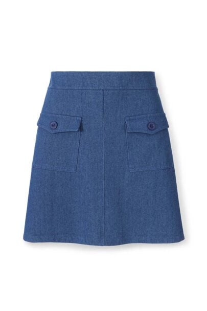 חצאית טווי'גי בצבע כחול ג'ינס