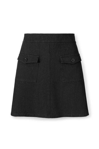 חצאית טווי'גי בצבע שחור ג'ינס