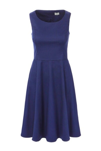 שמלת סלין בצבע כחול רויאל