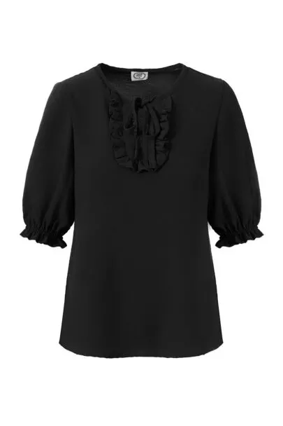 חולצת פלורנס בצבע שחור כותנה